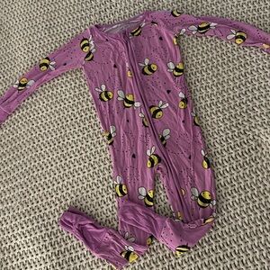 Gently Worn Little Sleepies Bumble Bee Zippie. Size 18-24 Months.